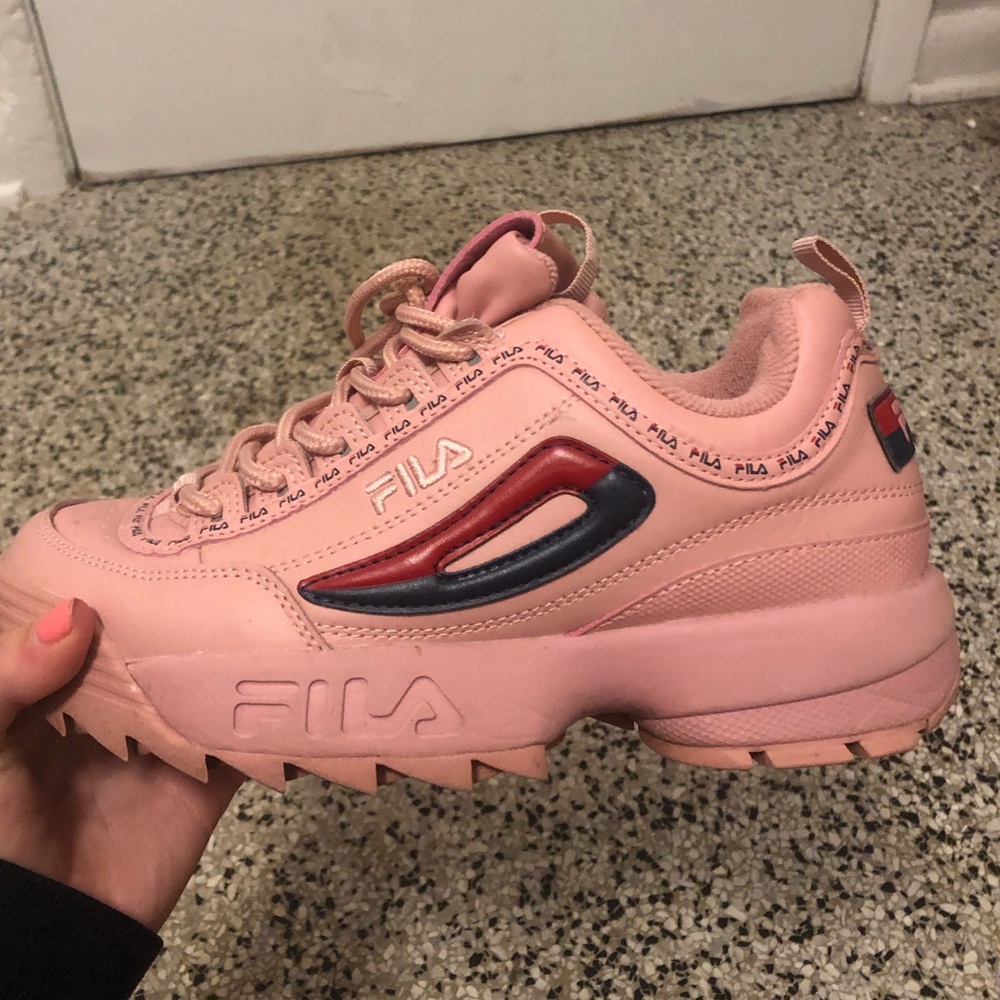 Pink Fila Sneakers